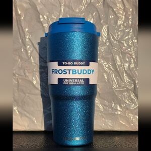 Frost Buddy Blue Glitter Cup Insulator